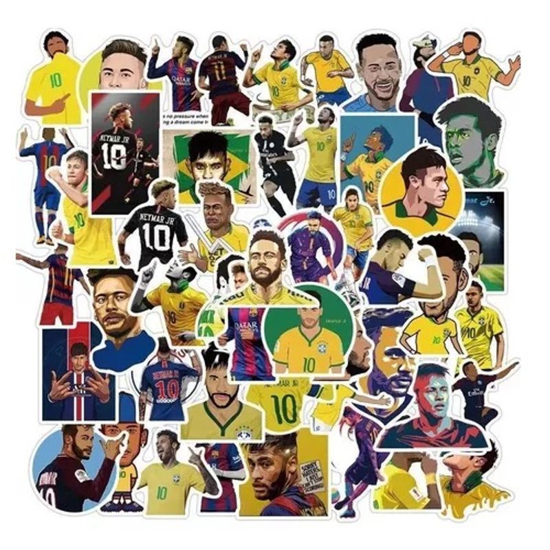 GARSIL - 50 Stickers de Neymar - Etiquetas Autoadhesivas - S96