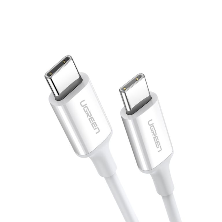 Cable USB-C 2.0 a USB-C 2.0 1m Blanco