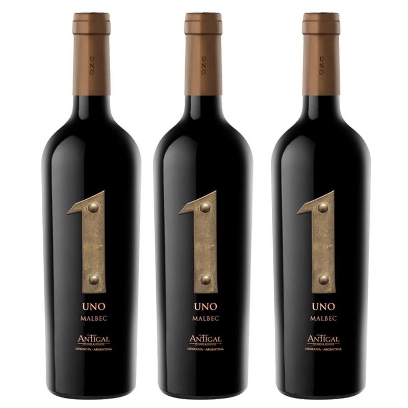 GENERICO - 3 Vinos Antigal 1, Malbec (Argentino)