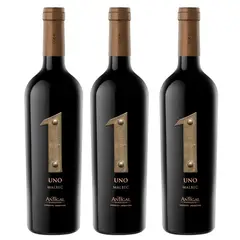 GENERICO - 3 Vinos Antigal 1 Malbec - Rojo
