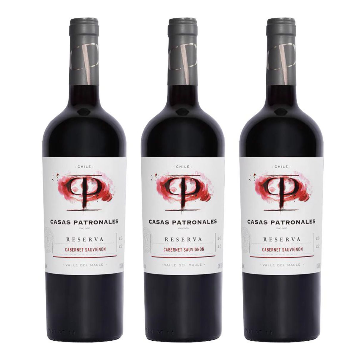 CASAS PATRONALES - 3 Vinos Casas Patronales Reserva Privada Cabernet Sauvignon - Rojo