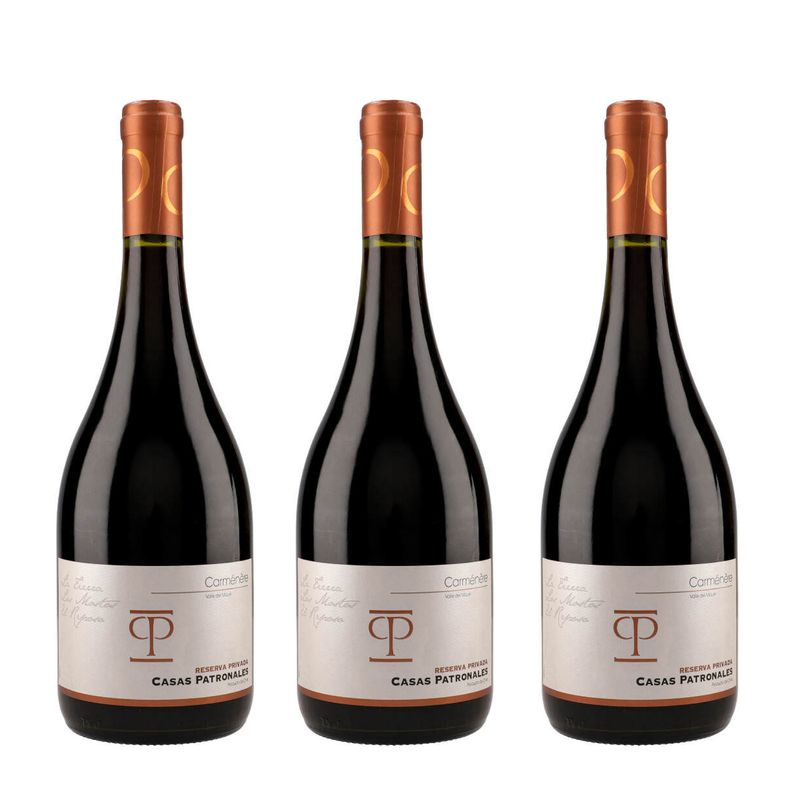 CASAS PATRONALES - 3 Vinos Casas Patronales Reserva Privada Carmenere