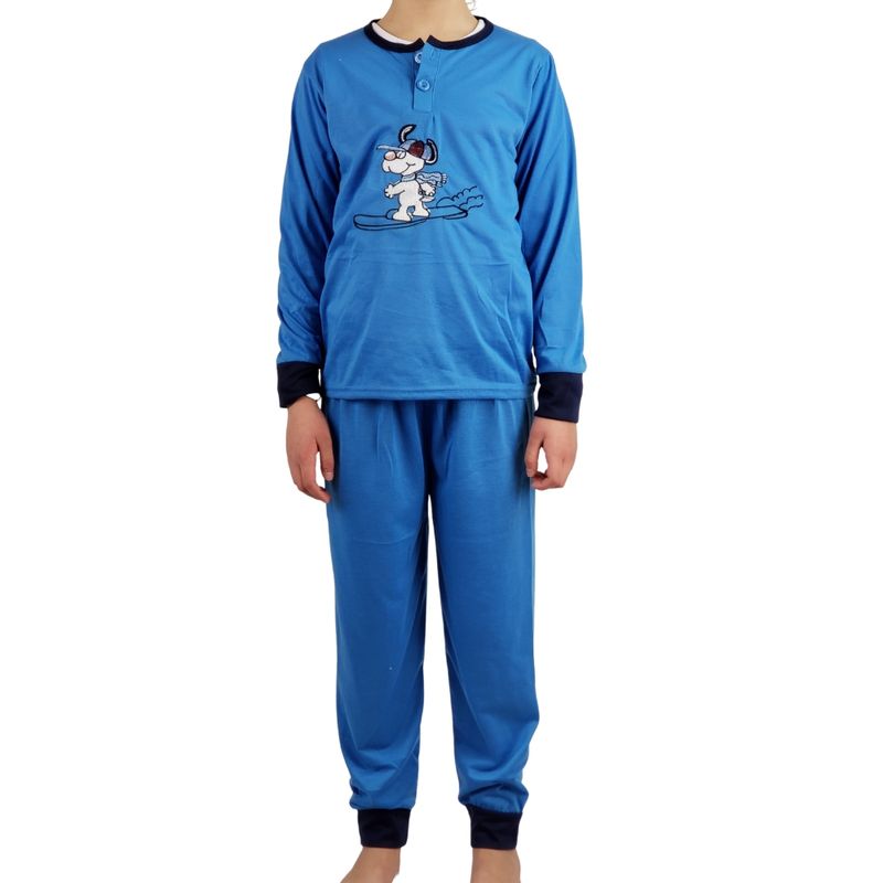 MPROPIA - Pijama Niño Verano. Manga Larga. Perrito 2128