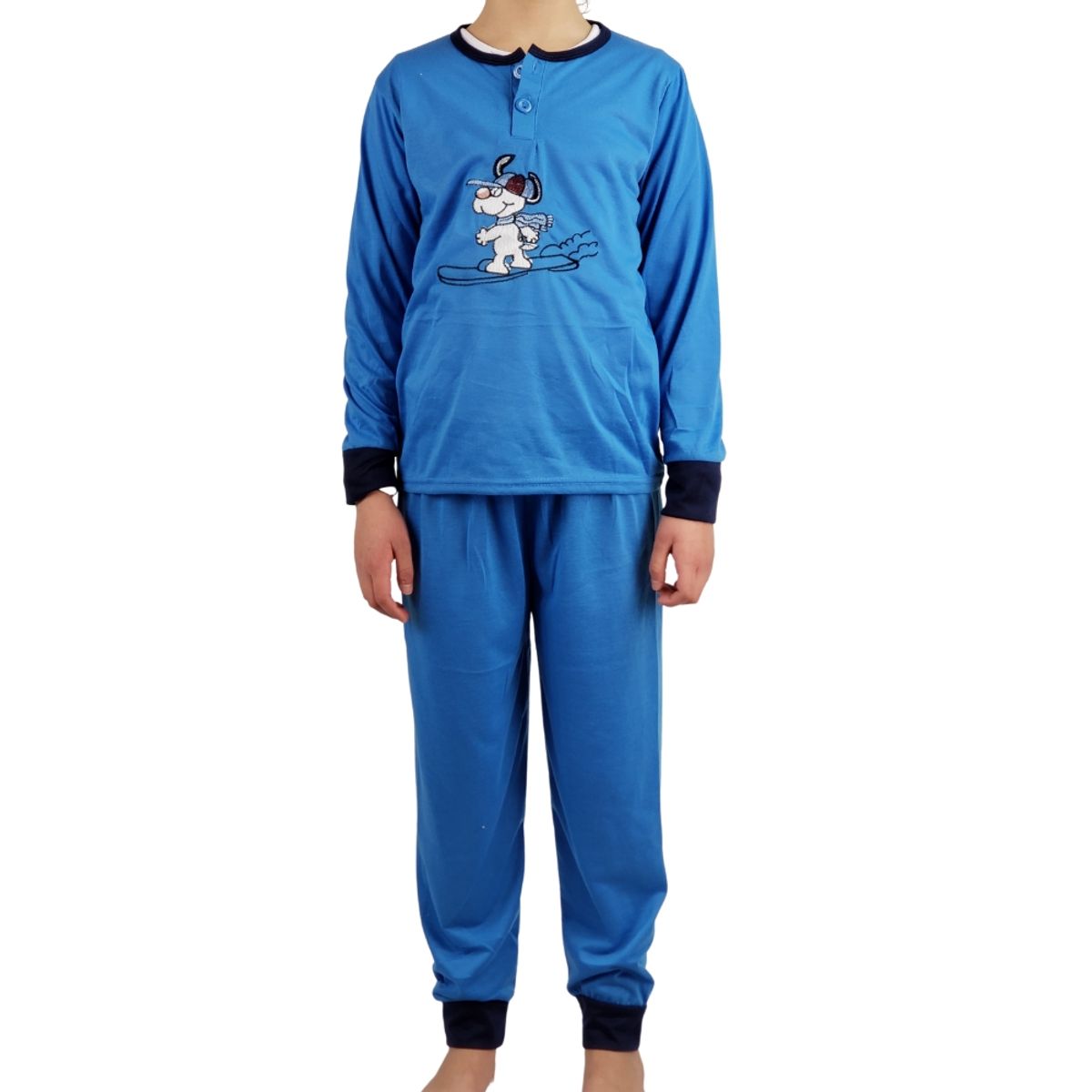 LOOK SHOP - Pijama Niño Verano. Manga Larga. Perrito 2128