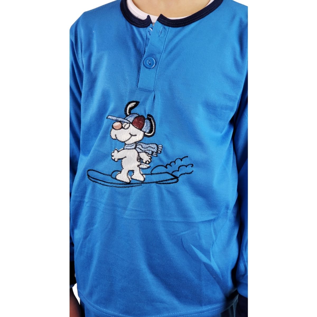 LOOK SHOP - Pijama Niño Verano. Manga Larga. Perrito 2128