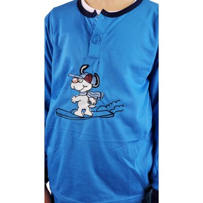 Imagen 2 del producto Pijama Niño Verano. Manga Larga. Perrito 2128