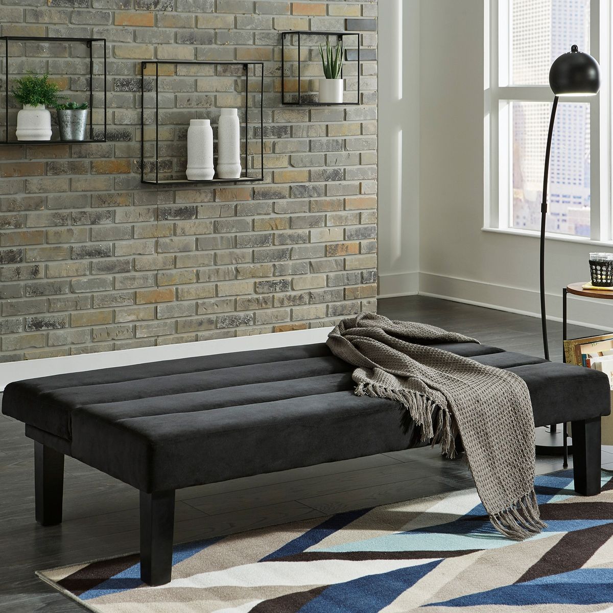 ASHLEY - Futón Whiting black