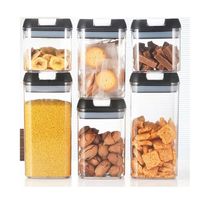 Set De 6 Envases Herméticos Recipientes De Diferentes Tamaños