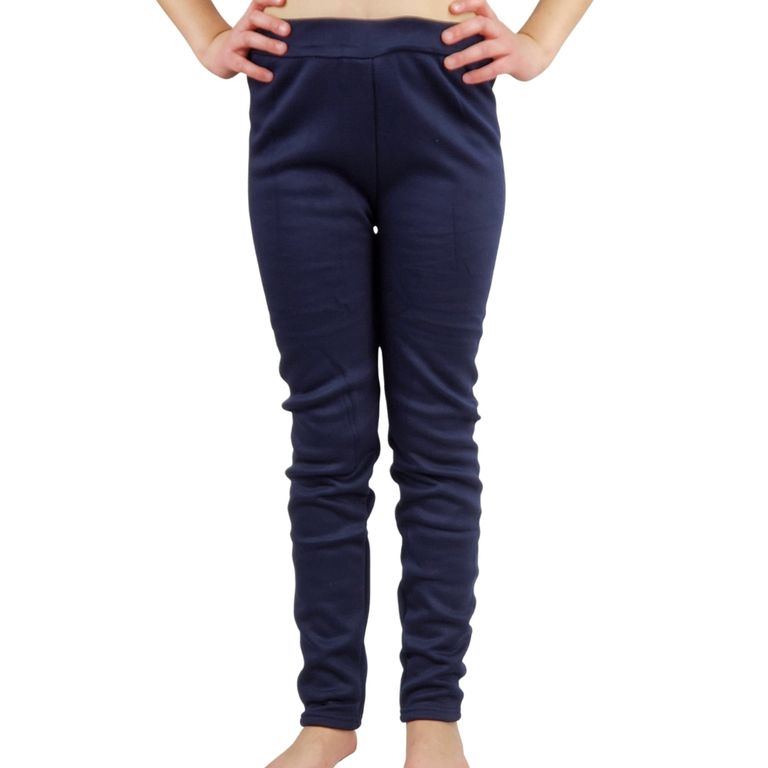 Calza Micropolar Nina Forro Piel lisa 504 Azul Marino 6