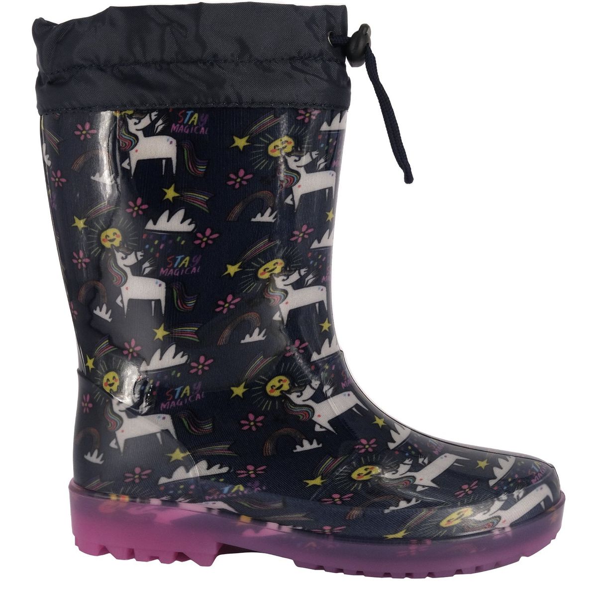 BAMBOO - Bota de Agua con Polar Niña Azul Blest Bamboo