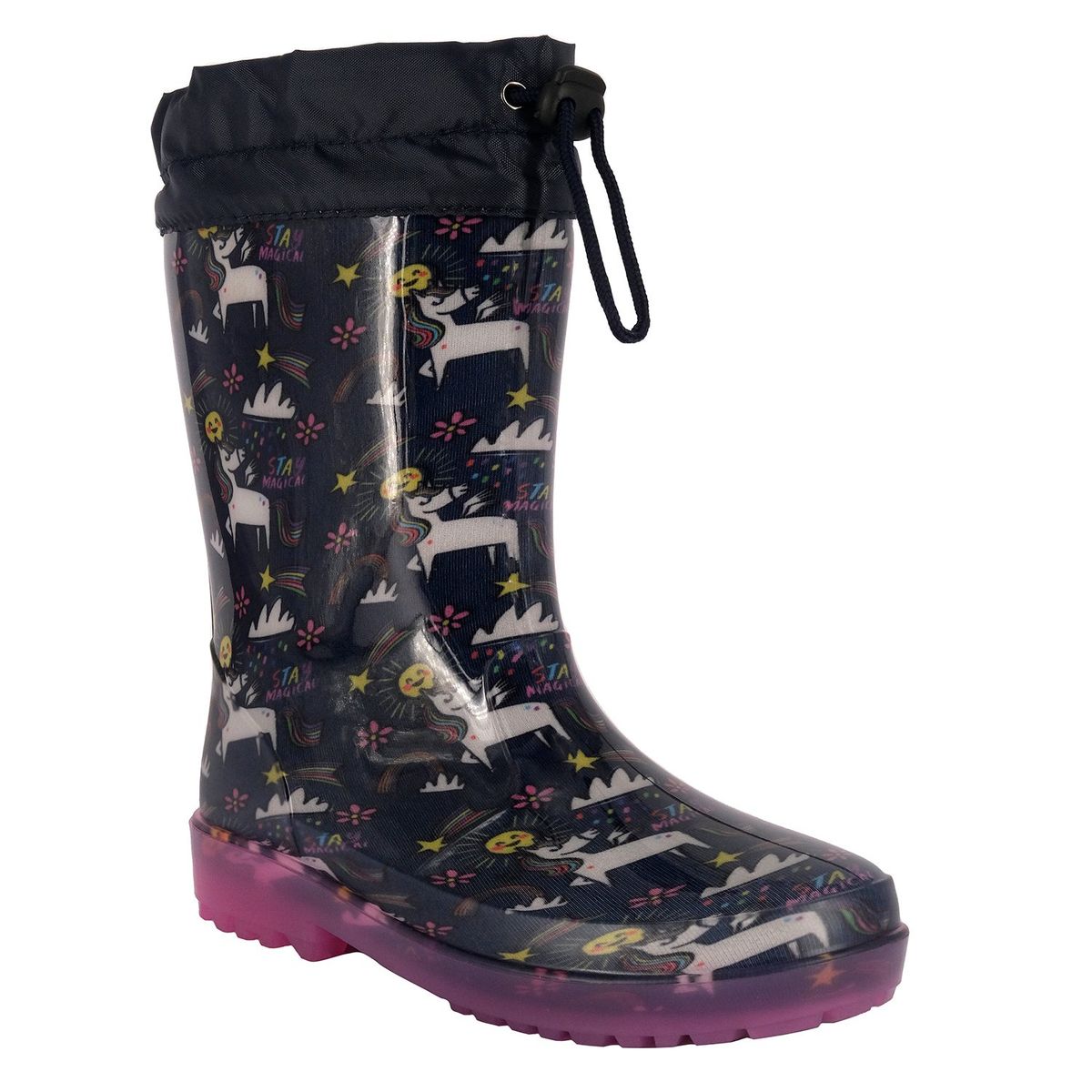 BAMBOO - Bota de Agua con Polar Niña Azul Blest Bamboo