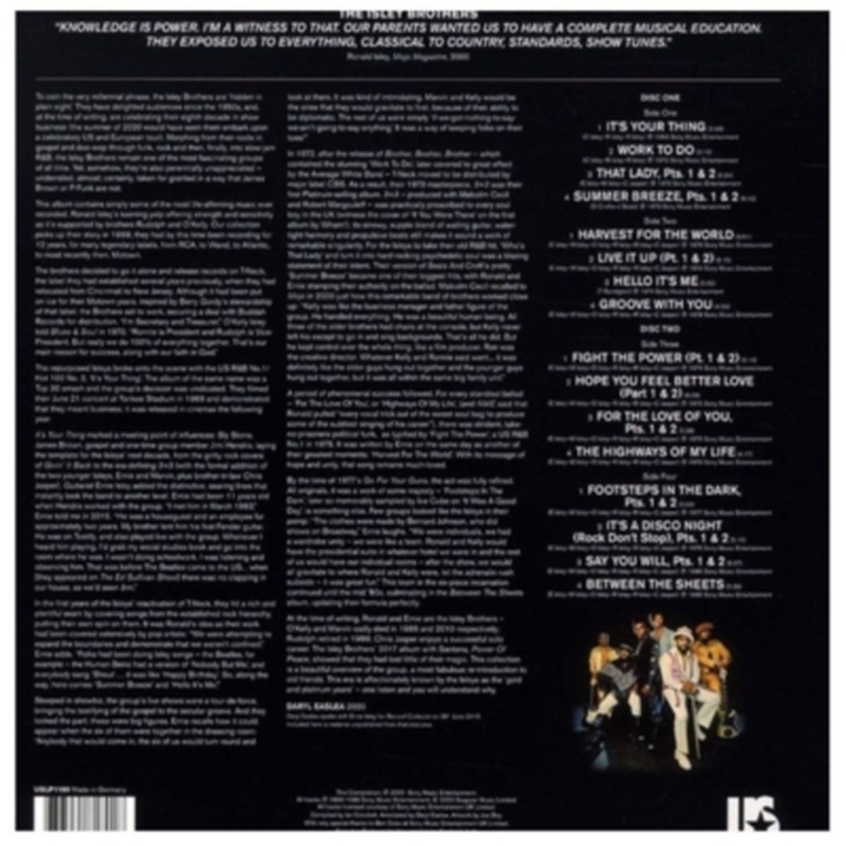 HITWAY MUSIC - ISLEY BROTHERS - AT THEIR VERY BEST (2LP) - VINILO HITWAY MUSIC