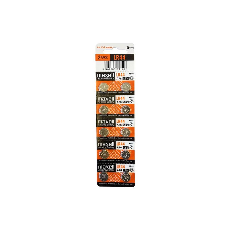 MAXELL - Tira 10 Pilas Maxell Lr44 A76 Ag13 1.5v / Madidino Importaciones