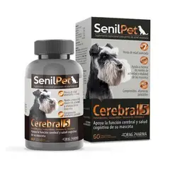 Dragpharma - Senilpet Cerebral 5 Perros Raza Pequeña 60 Comp