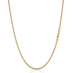 GENERICO - Collar Cadena Para Hombre Acero Inoxidable Torbillon 2mm 50cm