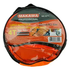 MAKAWA - Cable Remolque Para Auto 4 Toneladas 50mm X 3.6m