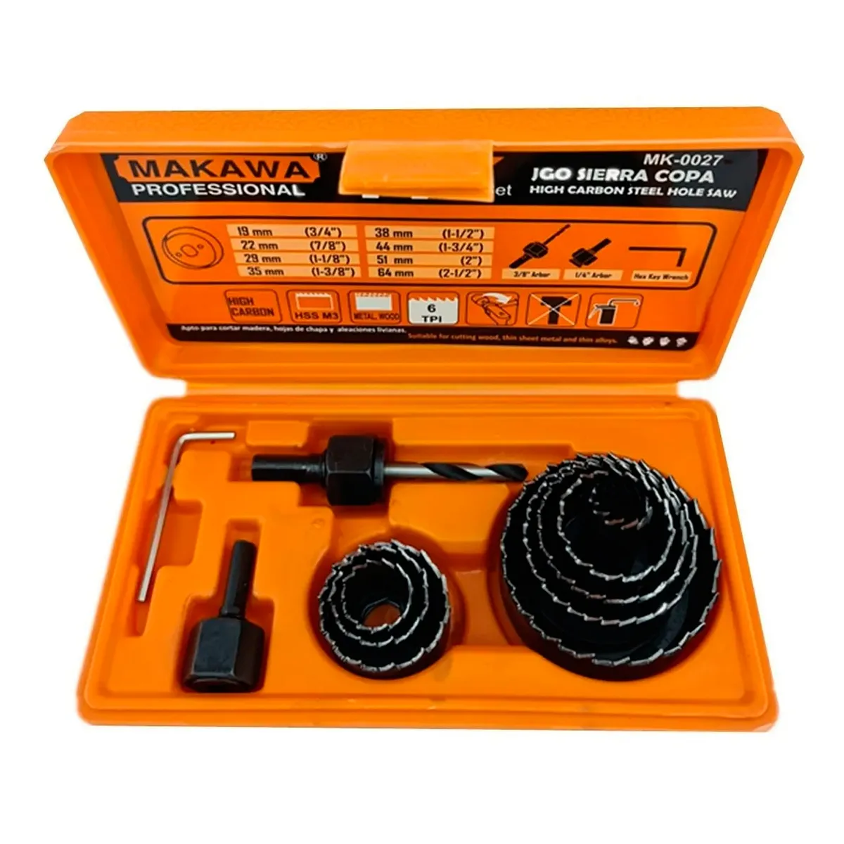 MAKAWA - Juego De Hoja De Sierra Copas 11 Piezas Makawa