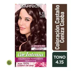 GARNIER - Tinte Cor Intensa 4.15 Castaño Ceniza Caoba