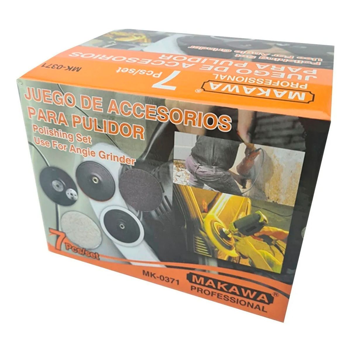 MAKAWA - Kit Set Juego De Accesorios Para Pulir 7 Piezas Makawa