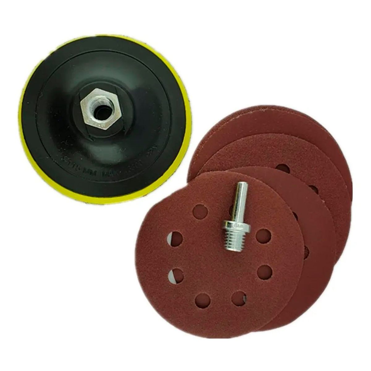MAKAWA - Kit Accesorios Para Pulir 115mm 4 1/2 Con Adaptador Makawa