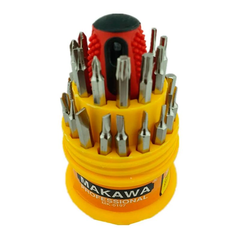 MAKAWA - Destornillador Con 31 Puntas Set De Herramienta Reloj Makawa