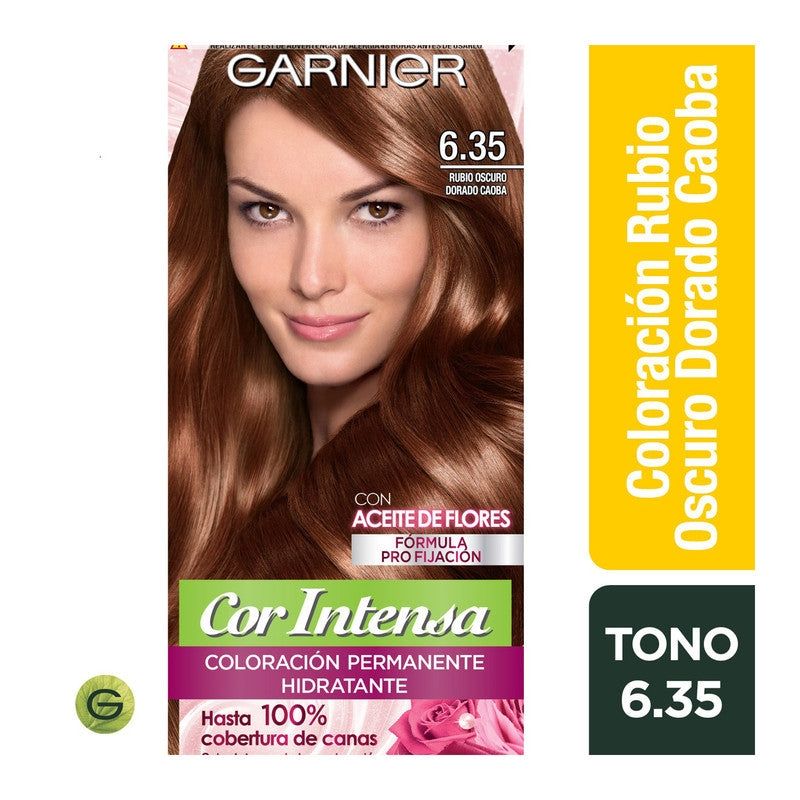 GARNIER - Tinte Cor Intensa 6.35 Rubio Oscuro Dorado Caoba Garnier