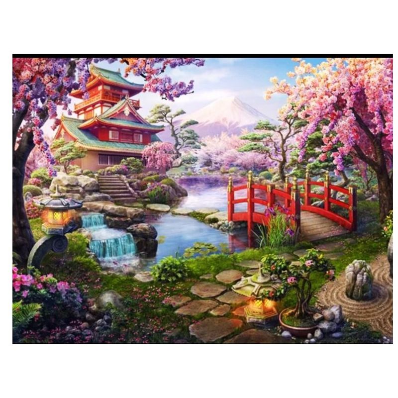 GENERICO - Kit Diamond Painting Pintura De Diamante - Casa China 12