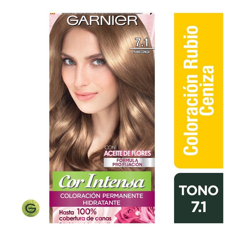 GARNIER - Tinte Cor Intensa 7.1 Rubio Ceniza Garnier