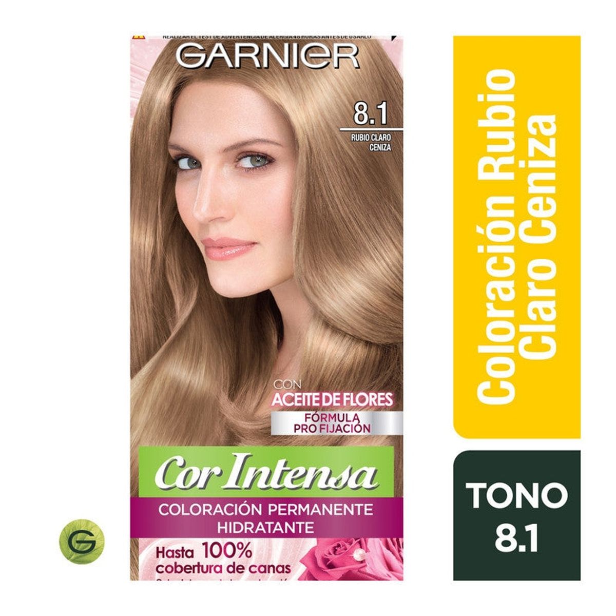 GARNIER - Tinte Cor Intensa 8.1 Rubio Claro Ceniza Garnier
