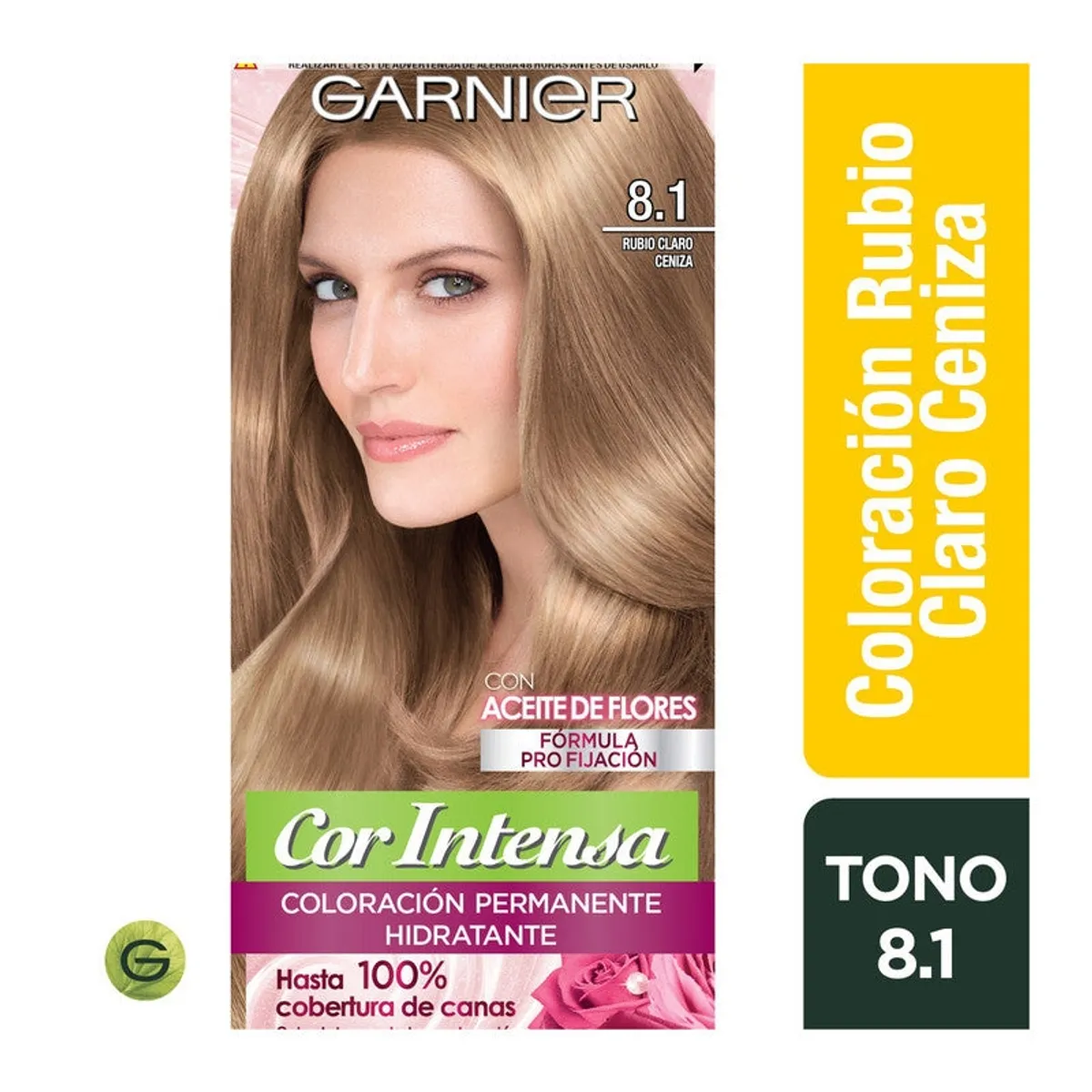 GARNIER - Tinte Cor Intensa 8.1 Rubio Claro Ceniza Garnier
