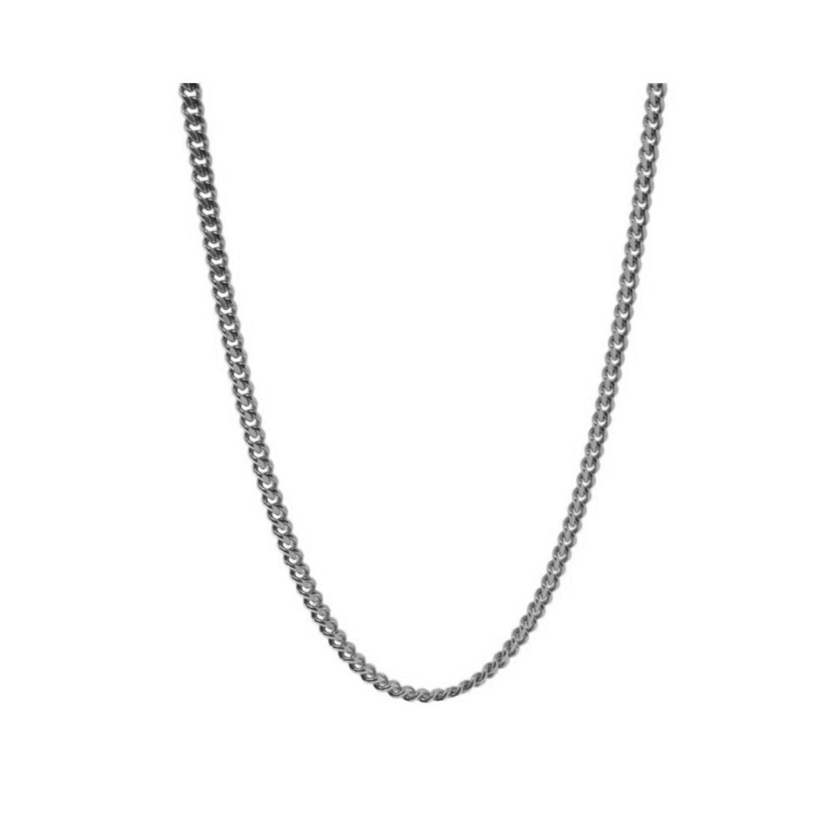 GENERICO - Collar Cadena Para Hombre Acero Inoxidable Grumet 3mm 60cm