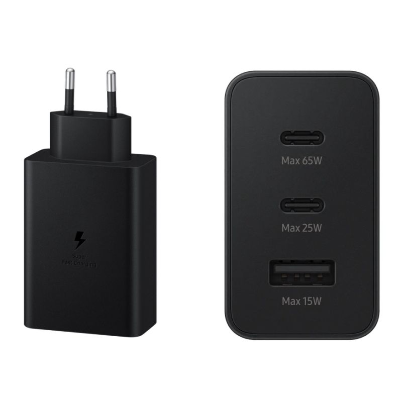 GENERICO - Adaptador 65W Para Samsung cerificado 3 USB.C 4.0Qc