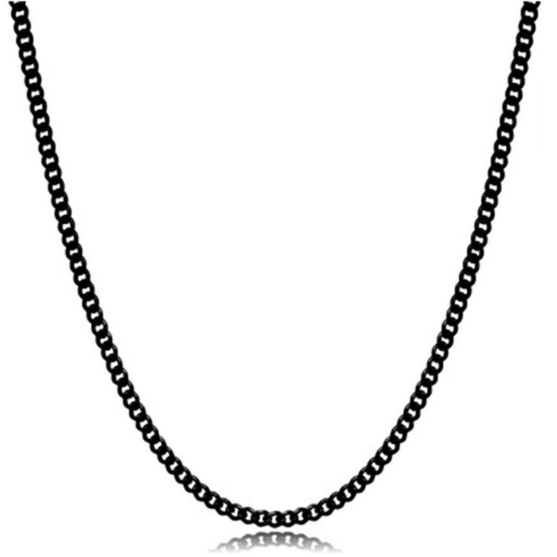 GENERICO - Collar Cadena Para Hombre Acero Inoxidable Grumet 3mm 50cm