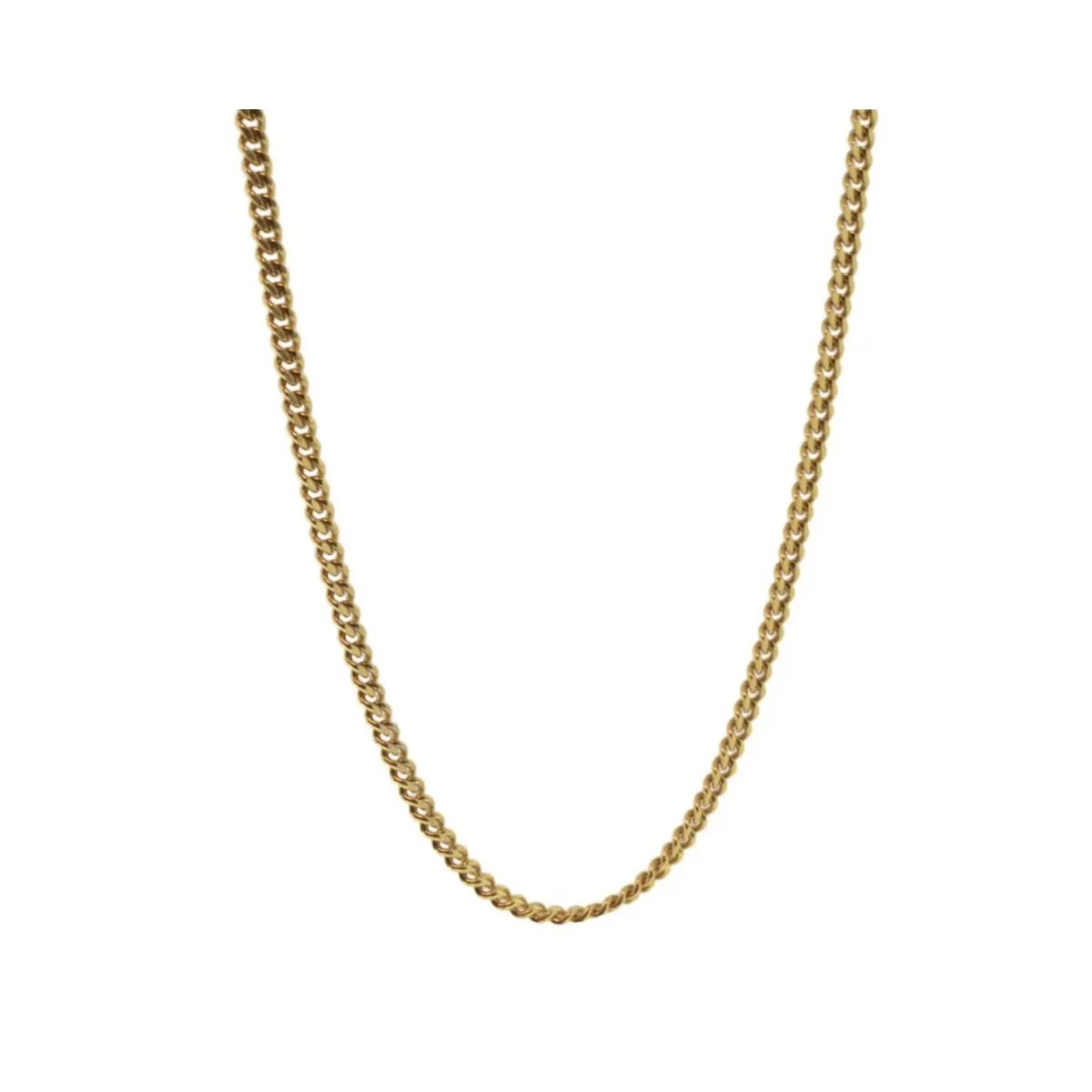 GENERICO - Collar Cadena Para Hombre Acero Inoxidable Grumet 3mm 50cm