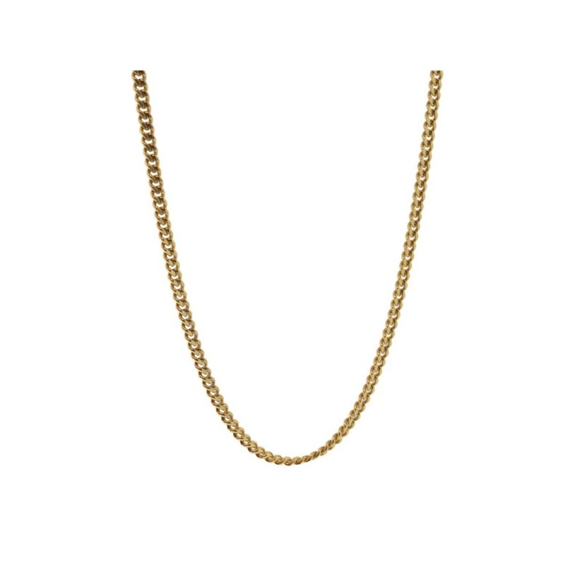 GENERICO - Collar Cadena Para Hombre Acero Inoxidable Grumet 3mm 50cm