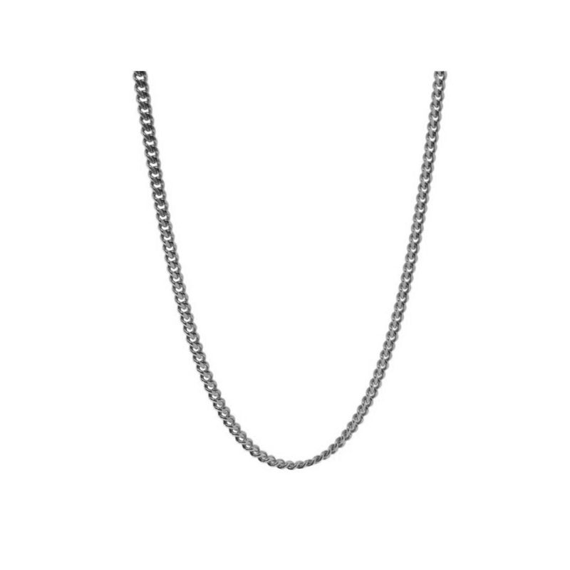 GENERICO - Collar Cadena Para Hombre Acero Inoxidable Grumet 3mm 50cm
