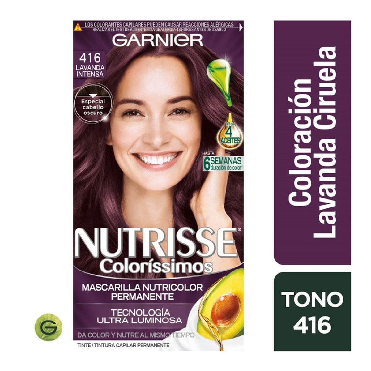 GARNIER - Tinte Nutrisse Clororíssimos 416 Lavanda Intensa Garnier