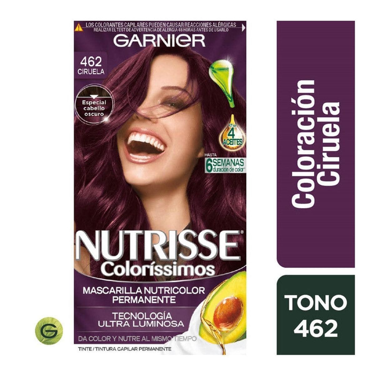 GARNIER - Tinte Nutrisse Coloríssimos 462 Ciruela Garnier