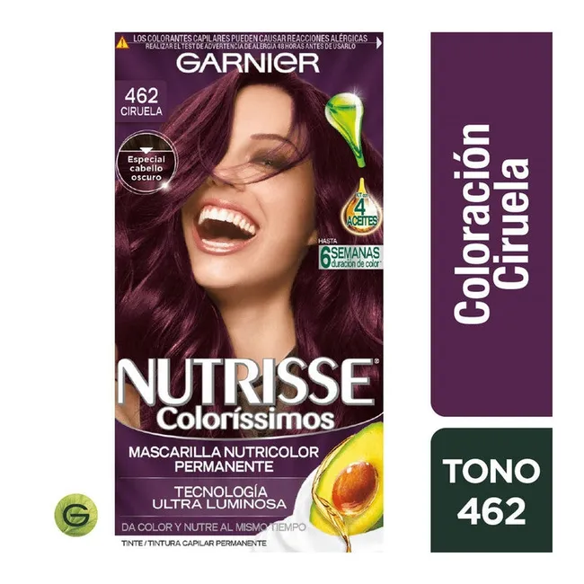 GARNIER - Tinte Nutrisse Coloríssimos 462 Ciruela Garnier