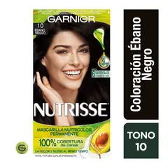 GARNIER - Tinte Nutrisse 10 Ébano Negro