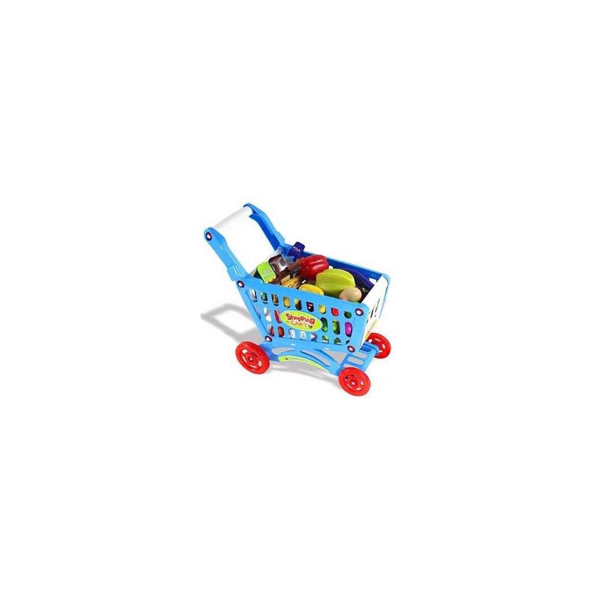GENERICO - Carrito Supermercado Para Niños 56 Piezas Azul Accesorios