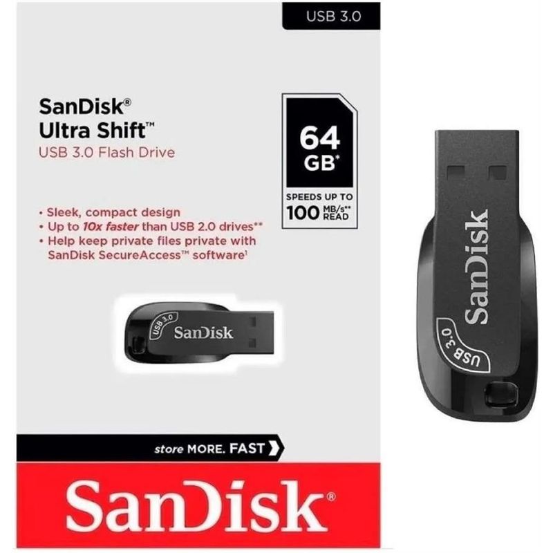 SANDISK - Pendrive Sandisk Usb 3.0 Flash Drivede 64GB
