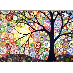 GENERICO - Kit Diamond Painting Pintura De Diamante - Árbol De Colores