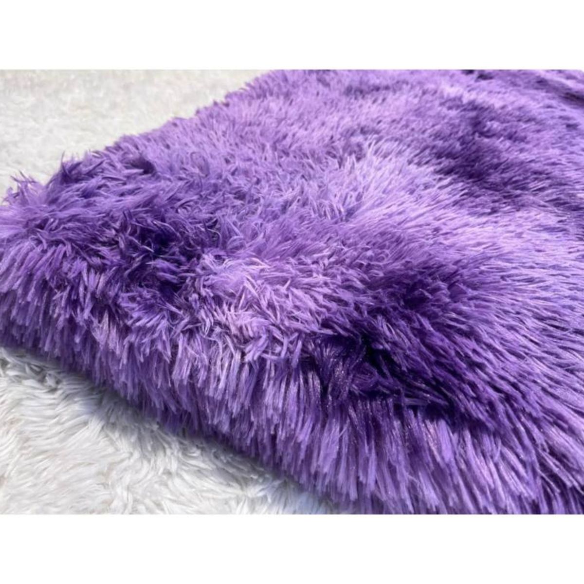 GENERICO - ALFOMBRA  PELUDITA, ANTIDESLIZANTE, COLOR MORADO JASPEADO 180X200 CM