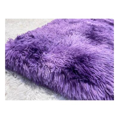 Imagen 2 del producto ALFOMBRA PELUDITA, ANTIDESLIZANTE, COLOR MORADO JASPEADO 180X200 CM