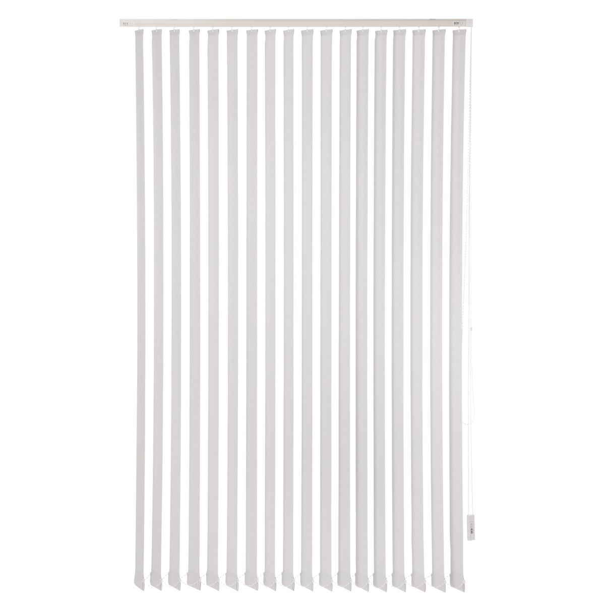 BERTEX - Cortina Vertical Screen 130cm ancho x 230cm alto Persiana Gris BERTEX