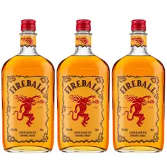 FIREBALL - 3 Whisky Cinamonn, Whiskey - Dorado