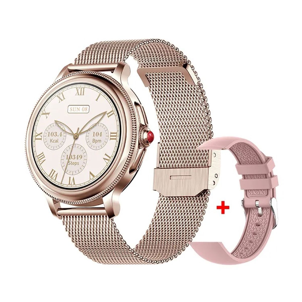 GENERICO - Reloj Inteligente Smartwatch Bluetooth Elegante Mujer 2 correas