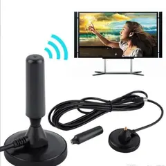 GENERICO - Antena Tv Digital Hd Coaxial Con Iman 5mts Cable Nacional