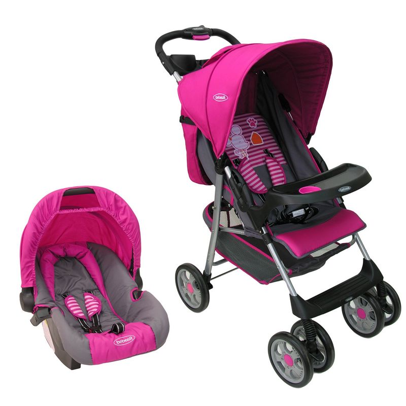BEBESIT - Coche Travel System Zoom Rosa Bebesit